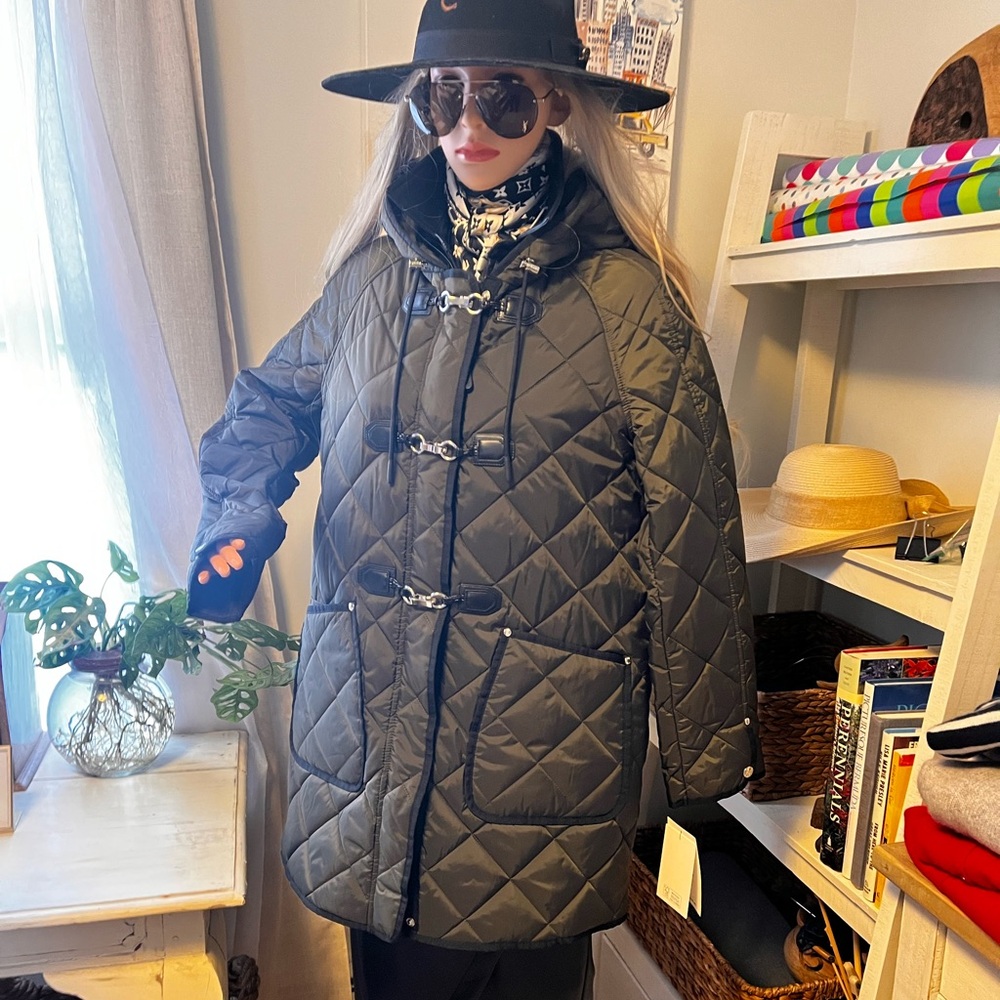 DKNY QUILTED, Hooded Jacket